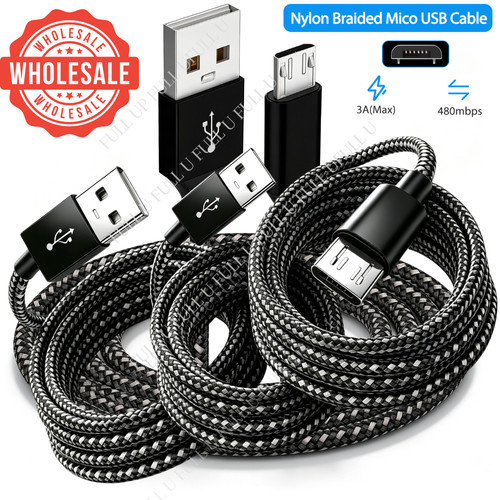 Lot micro usb cable 10ft - lot, 3/6/10ft